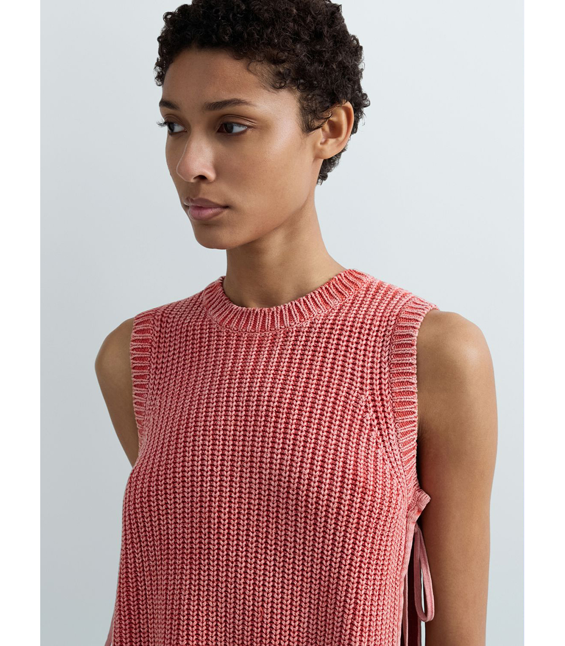 ノースリーブニットトップ 詳細画像 ディープオレンジ 6